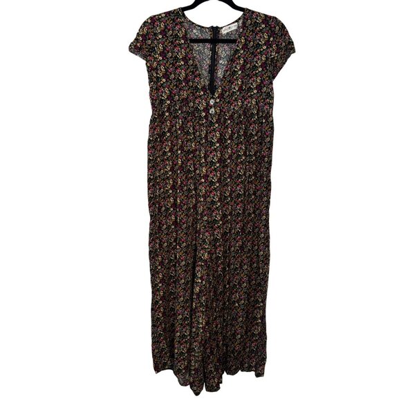 Natural Life Avery Jumpsuit Wide Leg Floral Romper XS/SM Boho Cottagecore - Picture 7 of 7